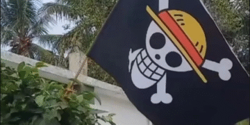 Bendera bajak laut dari serial anime One Piece. (Foto: SCMP).