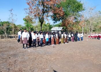 Upacara Milad Ke-5 MA Muhammadiyah Nangahure Kelas Jauh, Dusun Nebura, Kabupaten Sikka, NTT