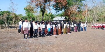 Upacara Milad Ke-5 MA Muhammadiyah Nangahure Kelas Jauh, Dusun Nebura, Kabupaten Sikka, NTT